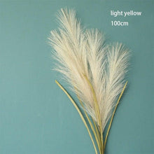 Load image into Gallery viewer, Bulrush Artificial Pampas Grass Phragmites 100cm Popular Natural Dried Small Pampas Grass For Wedding Flower Bunch Floor Vase Filler for Living Room Kitchen Decor