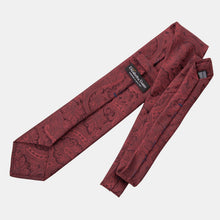 Load image into Gallery viewer, Vienna - Silk Jacquard Tie - Burgundy