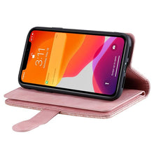 Load image into Gallery viewer, Business Blue New Cards Flip Leather Case For iPhone 14 13 12 11 Pro Max 10 X 6 6s 7 8 Plus XR XS Max Multifunctional Wallet Phone Case Multi-Card Wallet Leather iphone Case