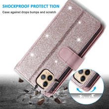 Load image into Gallery viewer, Business Blue New Cards Flip Leather Case For iPhone 14 13 12 11 Pro Max 10 X 6 6s 7 8 Plus XR XS Max Multifunctional Wallet Phone Case Multi-Card Wallet Leather iphone Case