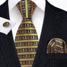 Load image into Gallery viewer, Business Luxury Men Silk Necktie Fashion Tie Sets For Men Wedding Party Wear Elegant Neck Tie Design For Men Soft Business Casual Suit Neckties
