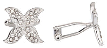 Load image into Gallery viewer, Womens Butterfly Cufflinks in Pave Crystal