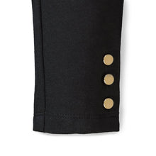 Load image into Gallery viewer, Button Cuff Ponte Pant Black - Baby