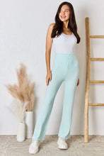 Load image into Gallery viewer, RISEN Full Size High Waist Ultra Soft Knit Flare Pants