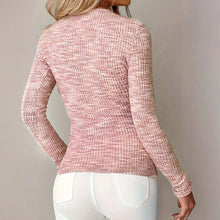 Load image into Gallery viewer, 👗 Women’s V-Neck Half-Zipper Slim Fit Long-Sleeve Tunic Top