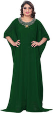 Load image into Gallery viewer, Elegant Hand-Embroidered Georgette Chiffon Kaftan