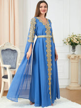 Load image into Gallery viewer, Women's Skirt Splicing Extra Long Sleeve Dress