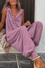 Load image into Gallery viewer, Women’s Sleeveless Hooded Relaxed Fit Jumpsuit