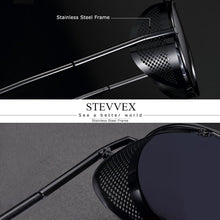 Load image into Gallery viewer, Luxury Round Metal Polarized Steampunk Round Sunglasses Retro sun glasses Glasses Vintage Style For Men and Women With UV400 Protection