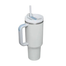 Load image into Gallery viewer, 40 Oz Tumbler With Handle Straw Insulated, Stainless Steel Spill Proof Vacuum Coffee Cup Tumbler With Lid Tapered Mug Gifts For Valentine Lover Suitable For Car Gym Office Travel
