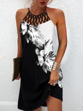 Load image into Gallery viewer, Fashion Print Dress Casual Halterneck Dresses For Women Summer Clothes