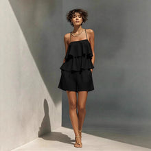 Load image into Gallery viewer, Women's Multi-Layer Ruffle Camisole & Shorts Set