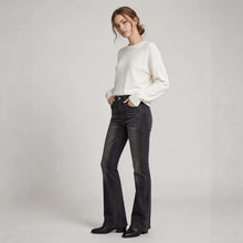 Load image into Gallery viewer, High-Waist Slim-Fit Slightly Flared Women's Jeans – Full-Length Denim Pants