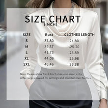 Load image into Gallery viewer, Elegant Satin Blouse - Women's Versatile Long Sleeve Shirt