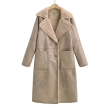 Load image into Gallery viewer, Women’s Belted Double-Breasted Winter Trench Coat