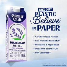 Load image into Gallery viewer, Cleancult Wild Lavender Dish Soap Refill – 32 Fl Oz | Grease-Fighting, Plant-Based, Non-Toxic, Eco-Friendly with Recyclable Packaging