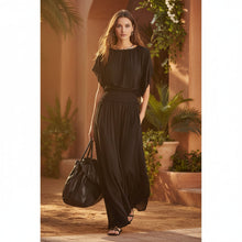 Load image into Gallery viewer, Women's Chiffon High-Waist Ruched Maxi Dress
