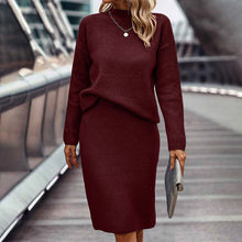 Load image into Gallery viewer, Women's Two Piece Set - Pullover Sweater & Bodycon Skirt Cozy Outfit