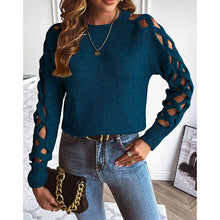 Load image into Gallery viewer, Women's Casual Long Sleeve Hollow Out Sweater