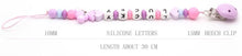 Load image into Gallery viewer, Modern Handmade Personalized Name Baby Pacifier Clips Silicone Pacifier Chain Wood Pacifier Holders For Pacifier For Baby Kids