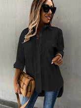 Load image into Gallery viewer, Women’s Casual Long Sleeve Shirt with Pocket