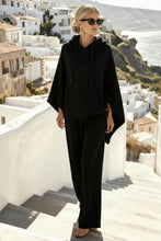 Load image into Gallery viewer, Women's Cape-Sleeve Hoodie & Wide-Leg Pants Resort Set