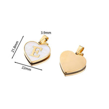 Load image into Gallery viewer, 26 Letter Heart-shaped Necklace White Shell Love Clavicle Chain Fashion Personalized Necklace For Women Jewelry Valentine's Day