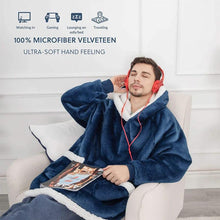 Load image into Gallery viewer, Winter TV Hoodie Blanket Winter Warm Home Clothes Women Men Oversized Pullover With Pockets