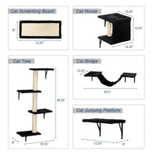 Load image into Gallery viewer, Wall-Mounted Cat Condo & Climbing Tower – Space-Saving, Sturdy & Fun for Multiple Cats