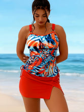 Load image into Gallery viewer, Women's Off-Shoulder Tie Tankini Swimsuit Set