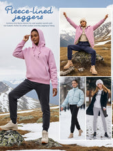 Load image into Gallery viewer, 🖤 Women’s Fleece Sweatpants Jogger — Boyfriend Style (Solid Color)