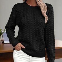 Load image into Gallery viewer, Women’s Textured Crew‑Neck Pullover Top