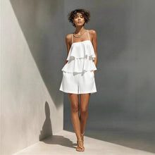 Load image into Gallery viewer, Women's Multi-Layer Ruffle Camisole & Shorts Set