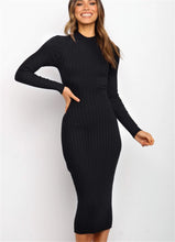 Load image into Gallery viewer, New Style Women's Suits Sweater Dresses Women's Solid Color Backless Bow Tight Dresses