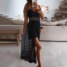 Load image into Gallery viewer, Women's Elegant Lace V-Neck Sleeveless Jumpsuit
