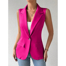 Load image into Gallery viewer, Women's Sleeveless Open-Front Vest Blazer – Work & Office Jacket