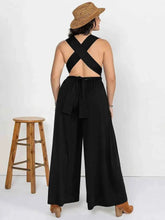 Load image into Gallery viewer, Plus Size V-Neck : Wide Leg Jumpsuit