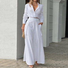 Load image into Gallery viewer, Women's Plus Size Wide Leg Elegant Pant Set