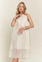 Load image into Gallery viewer, Applique Pearl Detail Grecian Neck Midi Dress For Women, Elegant Grecian Neck Dress with Applique Pearl Detailing for Formal Occasions & Galas