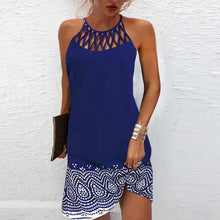 Load image into Gallery viewer, Fashion Print Dress Casual Halterneck Dresses For Women Summer Clothes