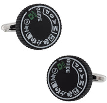 Load image into Gallery viewer, Camera Dial Cufflinks - Perfect Photographer Gift