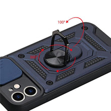 Load image into Gallery viewer, Camera Protection Shockproof Armor Case For iPhone 12 13 14 Pro Max Cover Men Cool Woman Camera Cover And Stand Sliding Lens Protection Rotating Ring Mount Shock Resistant Shockproof Protective Bumper