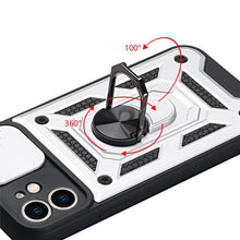 Load image into Gallery viewer, Camera Protection Shockproof Armor Case For iPhone 12 13 14 Pro Max Cover Men Cool Woman Camera Cover And Stand Sliding Lens Protection Rotating Ring Mount Shock Resistant Shockproof Protective Bumper