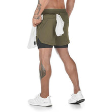 Load image into Gallery viewer, Camo Running Shorts Men Gym Sports Shorts 2 In 1 Quick Dry Workout Training Gym Fitness Jogging Short Pants Summer Men Shorts Men's Running Gym Shorts Breathable with Pockets Quick Dry Sportswear