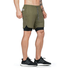 Load image into Gallery viewer, Camo Running Shorts Men Gym Sports Shorts 2 In 1 Quick Dry Workout Training Gym Fitness Jogging Short Pants Summer Men Shorts Men's Running Gym Shorts Breathable with Pockets Quick Dry Sportswear