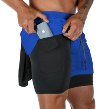 Load image into Gallery viewer, Camo Running Shorts Men Gym Sports Shorts 2 In 1 Quick Dry Workout Training Gym Fitness Jogging Short Pants Summer Men Shorts Men's Running Gym Shorts Breathable with Pockets Quick Dry Sportswear