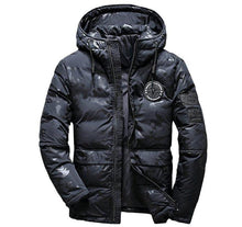 Load image into Gallery viewer, Camouflage Men's Hooded Winter Parka - Slim Fit, Windproof & Warm for Casual Adventures