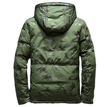 Load image into Gallery viewer, Camouflage Men's Hooded Winter Parka - Slim Fit, Windproof & Warm for Casual Adventures