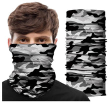 Load image into Gallery viewer, Camouflage Neck Gaiter Hunting Scarves Ice Silk Bandana Tubular Buff Half Mask Tactical Sport Headband Balaclava Balaclava Seamless Magic Head Scarf Breathable Bandana Turban Outdoor Hiking Quick-Dry Sweat Absorbing Scarves Multifunction Beanie Hat