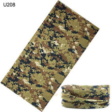 Load image into Gallery viewer, Camouflage Neck Gaiter Hunting Scarves Ice Silk Bandana Tubular Buff Half Mask Tactical Sport Headband Balaclava Balaclava Seamless Magic Head Scarf Breathable Bandana Turban Outdoor Hiking Quick-Dry Sweat Absorbing Scarves Multifunction Beanie Hat
